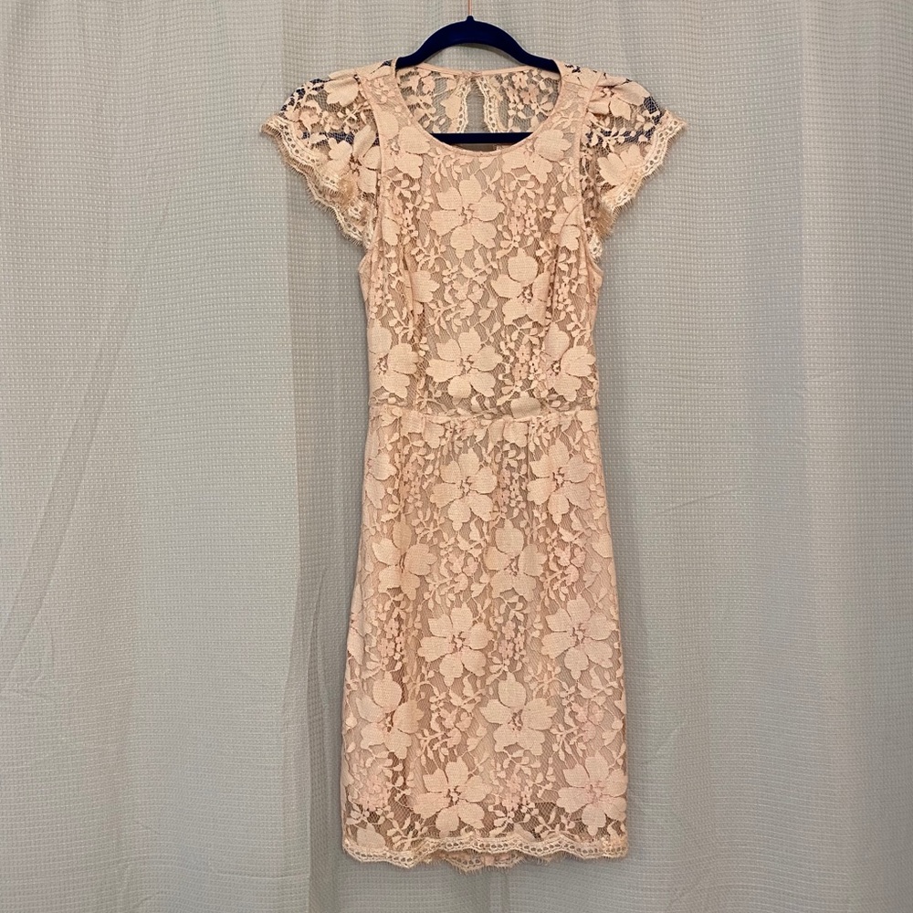 light pink BCBG dress